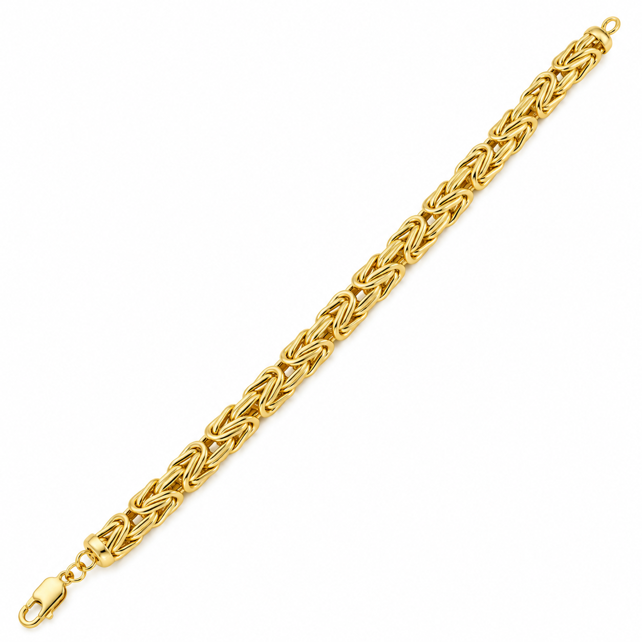 Yellow gold Byzantine necklace, alternate view