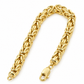 Yellow gold Byzantine necklace, another angle