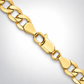 Yellow gold Cuban curb link bracelet