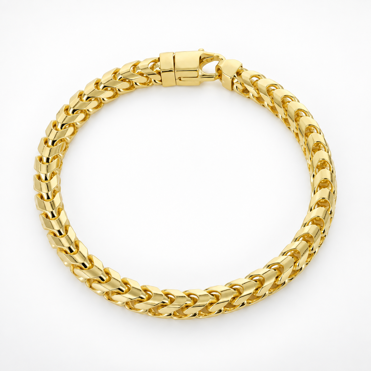 18K Gold Franco Bracelet