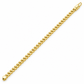 18K Gold Franco Bracelet, detail view