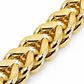 Yellow gold Franco bracelet, alternate view