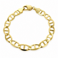 10K Yellow Gold Solid Mariner Bracelet