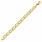 10K Yellow Gold Solid Mariner Bracelet, detail view