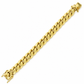 Yellow gold Miami Cuban link bracelet, side view