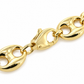 Yellow gold puff bracelet