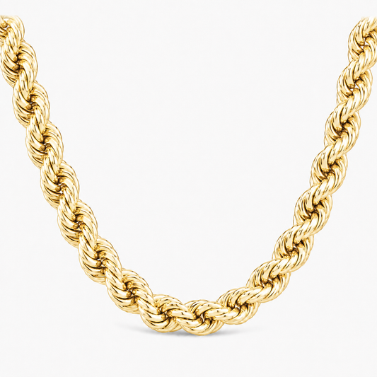 10K Gold Hollow Rope Bracelet
