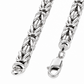 925 Sterling Silver Byzantine Chain, angled view