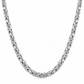 925 Sterling Silver Byzantine Chain, close-up of the links