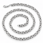 925 Sterling Silver Byzantine Chain, detail view