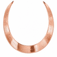 Rose Gold Plated Sterling Silver Herringbone Chain, angled view