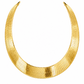 Gold Plated Sterling Silver Herringbone Chain, close-up of the links