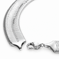 925 Sterling Silver Herringbone Bracelet, detail view
