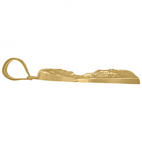 10kt Yellow Gold Polished Jesus Religious Charm Pendant