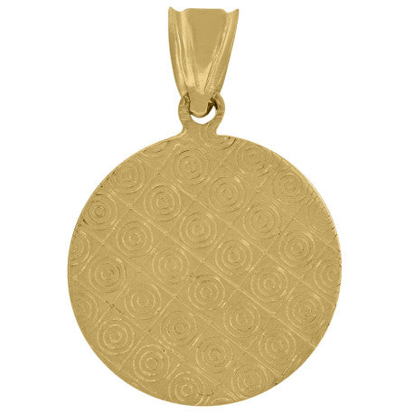 10kt Two-tone Gold Mens Medusa Egyptian Fashion Charm Pendant