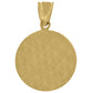10kt Two-tone Gold Mens Medusa Egyptian Fashion Charm Pendant