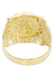 10K Yellow Gold Versace Style Mens Ring. | 6.5 Grams