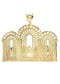 Big Last Supper & Cz 10K Yellow Gold Pendant. | 53.9 Grams