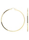 10K Gold Diamond Cut Hoop Earrings | Customizable Size