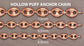 10K Rose Gold Chain Hollow Puff