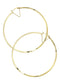 10K Gold Hoop Earrings | Diameter 2.25 Inches