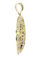 Big Jesus & Cz 10K Yellow Gold Pendant. | 39.1 Grams