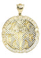 Big Jesus & Cz 10K Yellow Gold Pendant. | 39.1 Grams