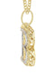 10k Yellow Gold Dimond Pendant Letter "B"