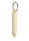 Big Dogtag & Cz 10K Yellow Gold Pendant. | 18.4 Grams