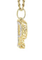 10k Yellow Gold Diamond Pendant Letter "P"