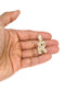 14K Yellow Gold Letter "R" Baguette Diamond