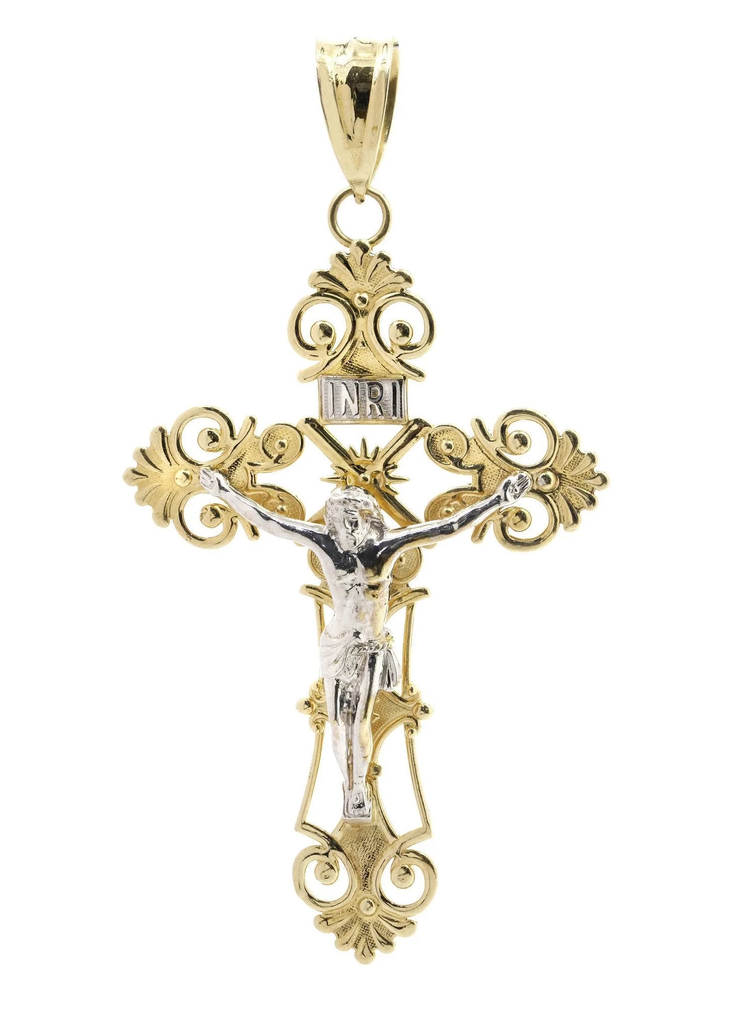 Big Gold Cross10K Yellow Gold Pendant. | 22 Grams