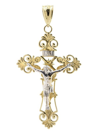Big Gold Cross10K Yellow Gold Pendant. | 22 Grams