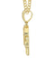 14K Yellow Gold Letter "P" Baguette Diamond