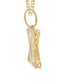 10k Yellow Gold Diamond Pendant Letter "x"