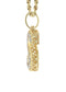 10k Yellow Gold Diamond Pendant Letter "S"