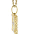 10k Yellow Gold Diamond Pendant Letter "H"