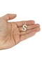 10k Yellow Gold Diamond Pendant Letter "S"