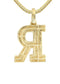 10k Yellow Gold Diamond Pendant Letter "R"
