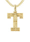 10k Yellow Gold Diamond Pendant Letter "T"