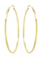 10K Gold Diamond Cut Hoop Earrings | Customizable Size