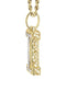 10k Yellow Gold Diamond Pendant Letter "I"