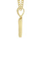 14K Yellow Gold Letter "V" Baguette Diamond