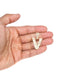 14K Yellow Gold Letter "V" Baguette Diamond