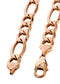 10K Rose Gold Chain - Solid Figaro Chain