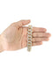 Mens Iced Out Diamond Miami Cuban Link Bracelet 10K Yellow Gold