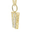 10k Yellow Gold Diamond Pendant Letter "W"