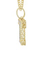 10k Yellow Gold Diamond Pendant Letter "T"