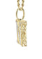 10k Yellow Gold Diamond Pendant Letter "N"