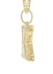 10k Yellow Gold Diamond Pendant Letter "K"